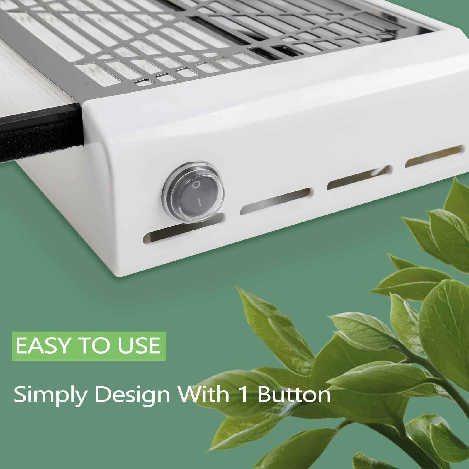 BQAN Nail Dust Collector, 40w Dust Collector Nail Tech Supplies, Dust Extractor with 1 Pc Dust Brush, Vacuum Dust Collector Fan Nail Tech Must Haves