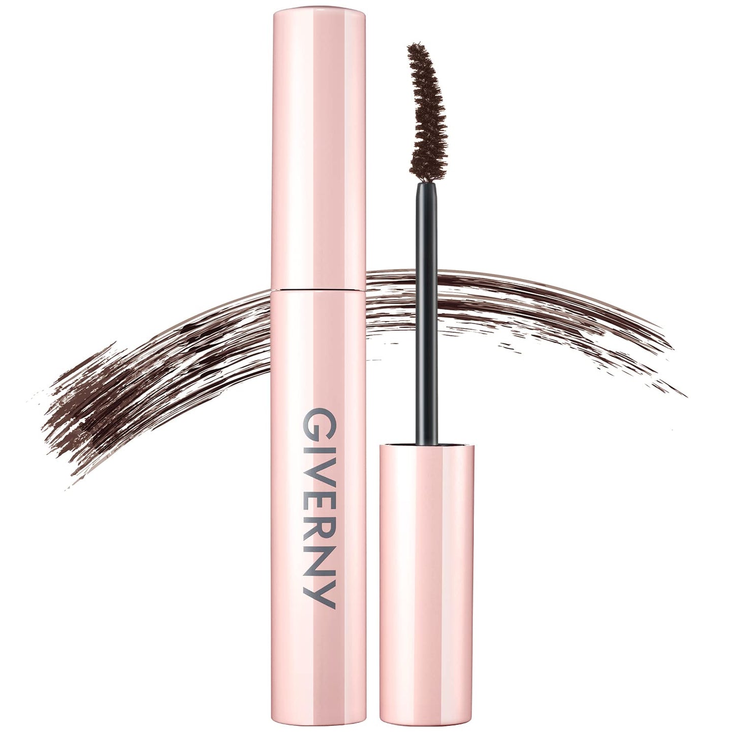 GIVERNY Milchak Fixing Mascara - Lash Extension for Dramatic Long Lashes - Fiber Mascara for Thick Looking Eyelashes – Waterproof & Smudge Proof Long Lasting Mascara, 0.24 fl.oz. (#Black brown)