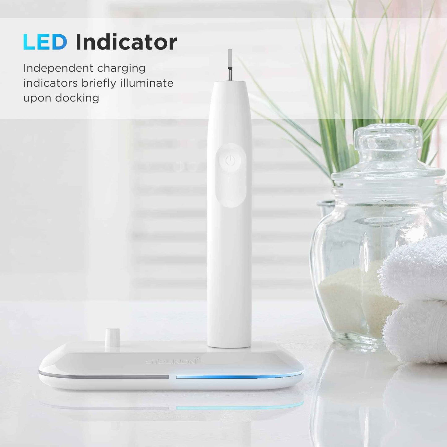 Galvanox Dual Toothbrush Charger for Philips Sonicare Electric Toothbrushes - Replacement for HX6100 Works with Protective Clean 4100, 6100, Kids Models & More (Waterproof Charging Base) 2-in-1