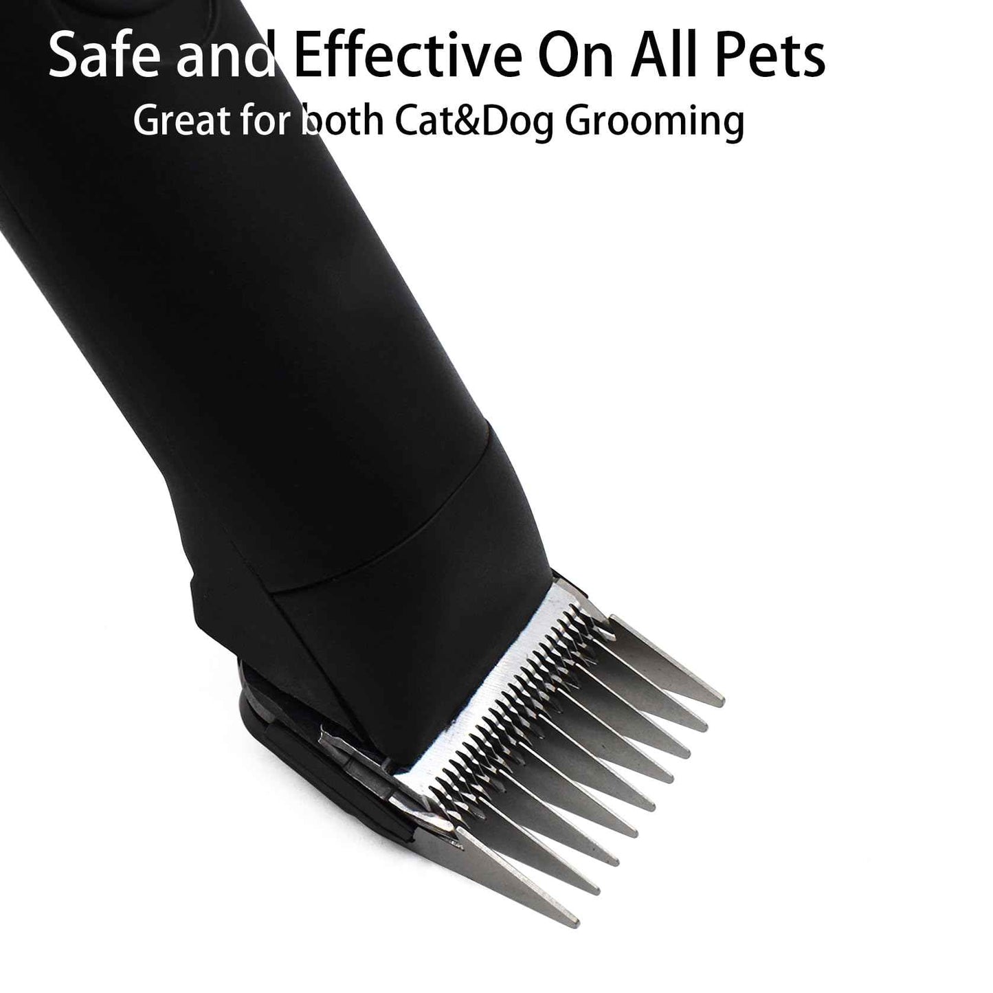 Professional Animal Stainless Steel Attachment Guide Guard Combs for A5 Style Detachable Blade Pet Groomers, 1/8"-1" Compatible with Wahl KM Series Andis AG BG Oster A5 A6 Animal Clippers (#3-3/8")