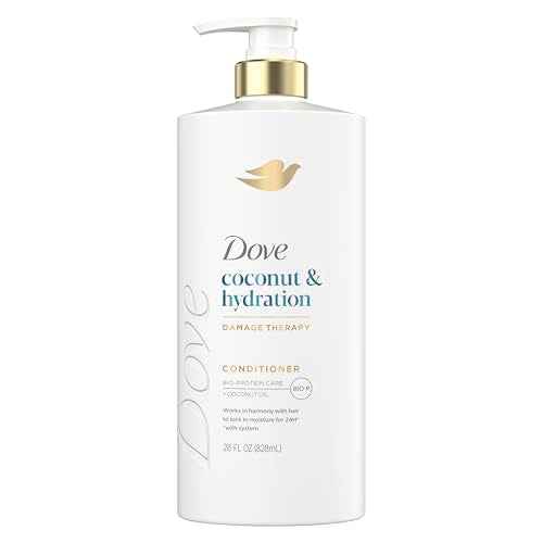 Dove Conditioner Coconut & Hydration for Dry Hair with Bio-Protein Care Technology and Coconut Oil 28 Fl Oz
