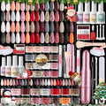 Dip Powder Nail Kit with Everything: 30 Colors Nail Dip Powder Set with Top & Base Coat Activator Brush Saver with Nail Drill for DIY At Home Salon