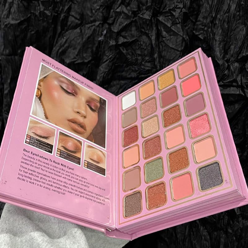 78-Color Makeup Palette Book with Brushes