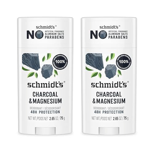 Schmidt's Charcoal & Magnesium Aluminum-Free Deodorant, 48-Hour