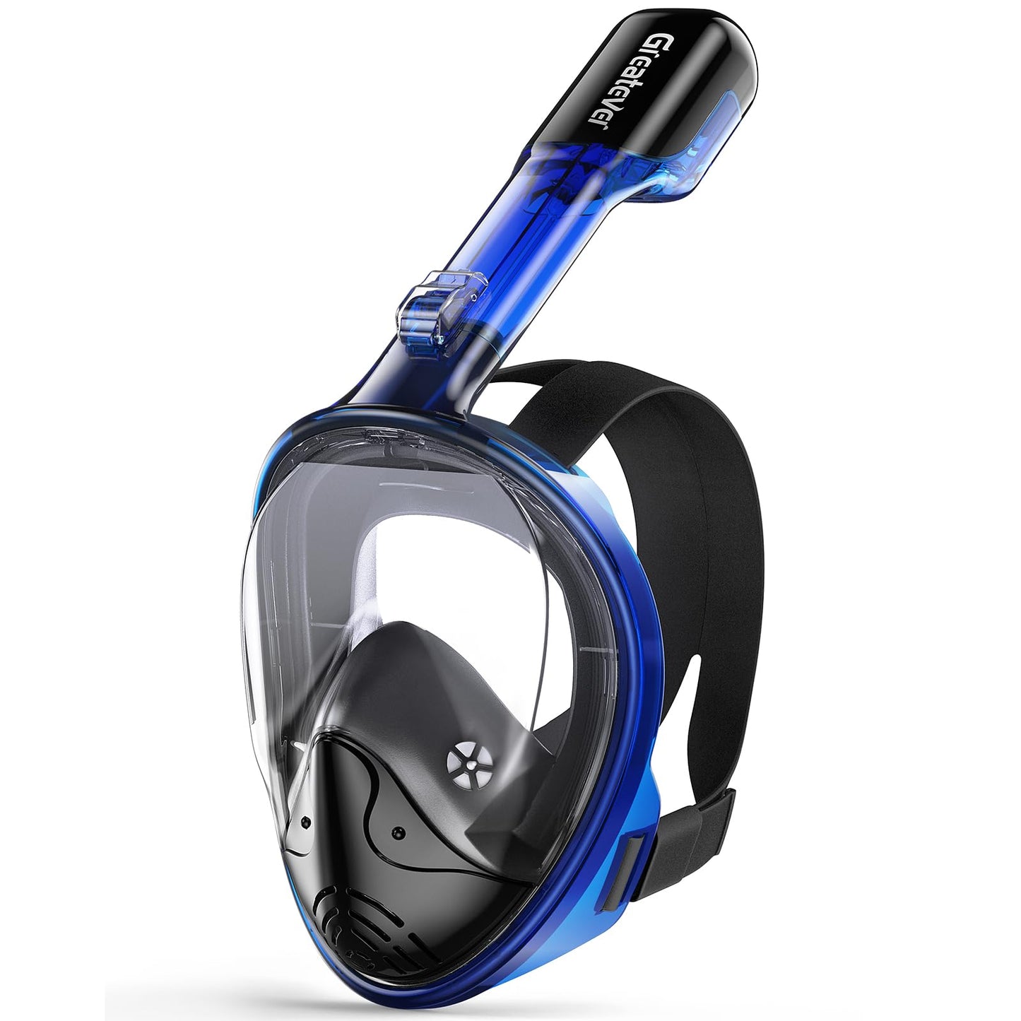 Greatever Full Face Snorkel Mask, Snorkeling Gear for Adults with Latest Dry Top Breathing System and Detachable Camera Mount, Foldable Snorkel Mask Adult, Snorkels Anti-Fog & Anti-Leak