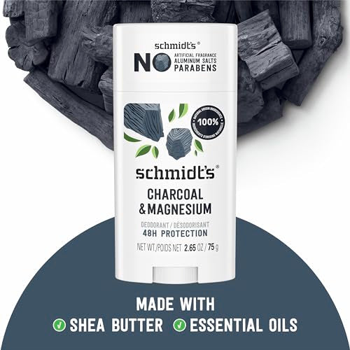 Schmidt's Charcoal & Magnesium Aluminum-Free Deodorant, 48-Hour