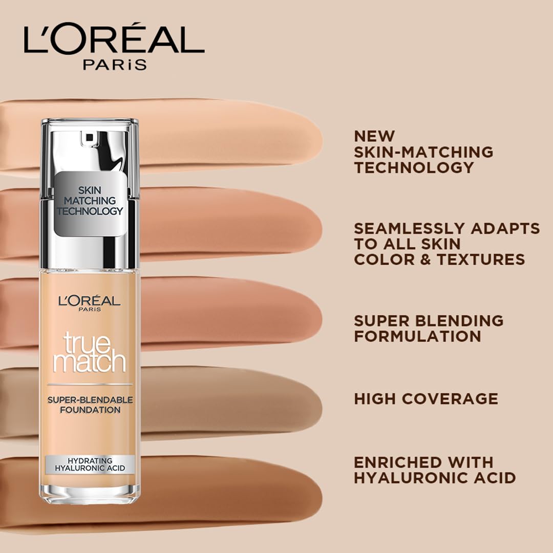 L'Oreal Paris New True Match Foundation 30ml - 3D/3W Golden Beige