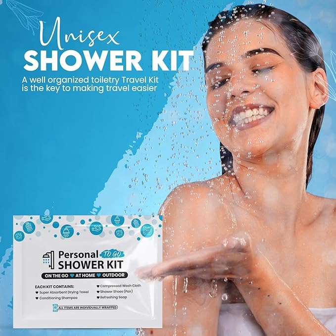 Travel Shower Kit - Portable Hygiene Essentials for On-The-Go