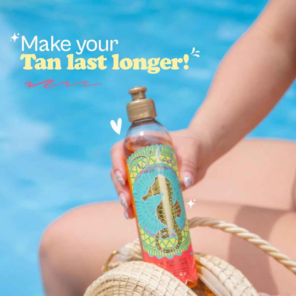 D'Luchi Carrot Tanning Oil with Cinnamon, Vitamin E & Collagen, High Natural Beta-Carotene Tanning Accelerator SPF 4 Suntan Oil, 8.45 Oz