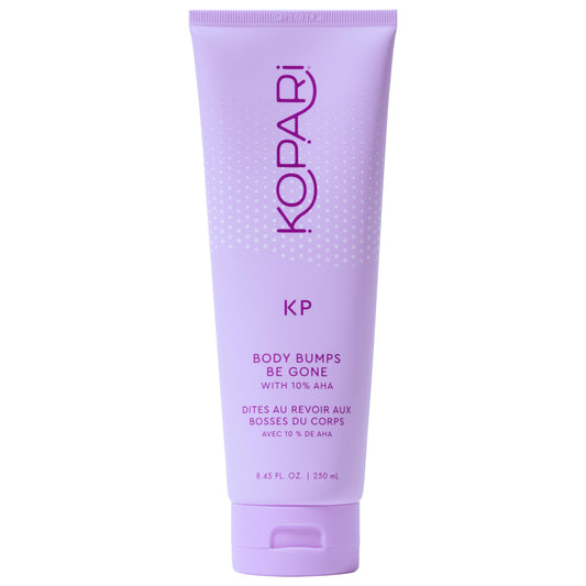 Kopari KP Body Bumps Be Gone Exfoliating Body Scrub with 10% AHA, to Smooth Skin, Reduce Bumps, Decongest Pores, Clarifying, Gently Exfoliate & Wash | 8.45 fl oz Tube