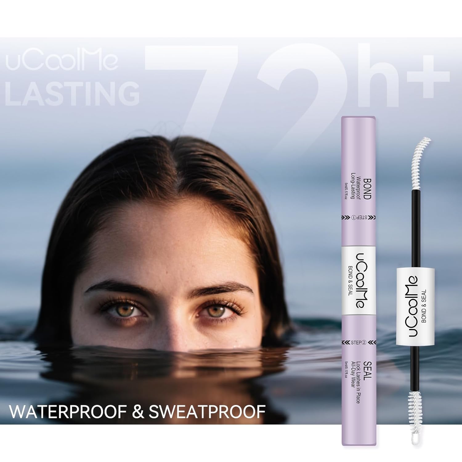 Lash Glue Remover 5ML uCoolMe for Lash Clusters Lash Bond Remover - Gentle Formula Eyelash Glue Remover for Sensitive Eyes