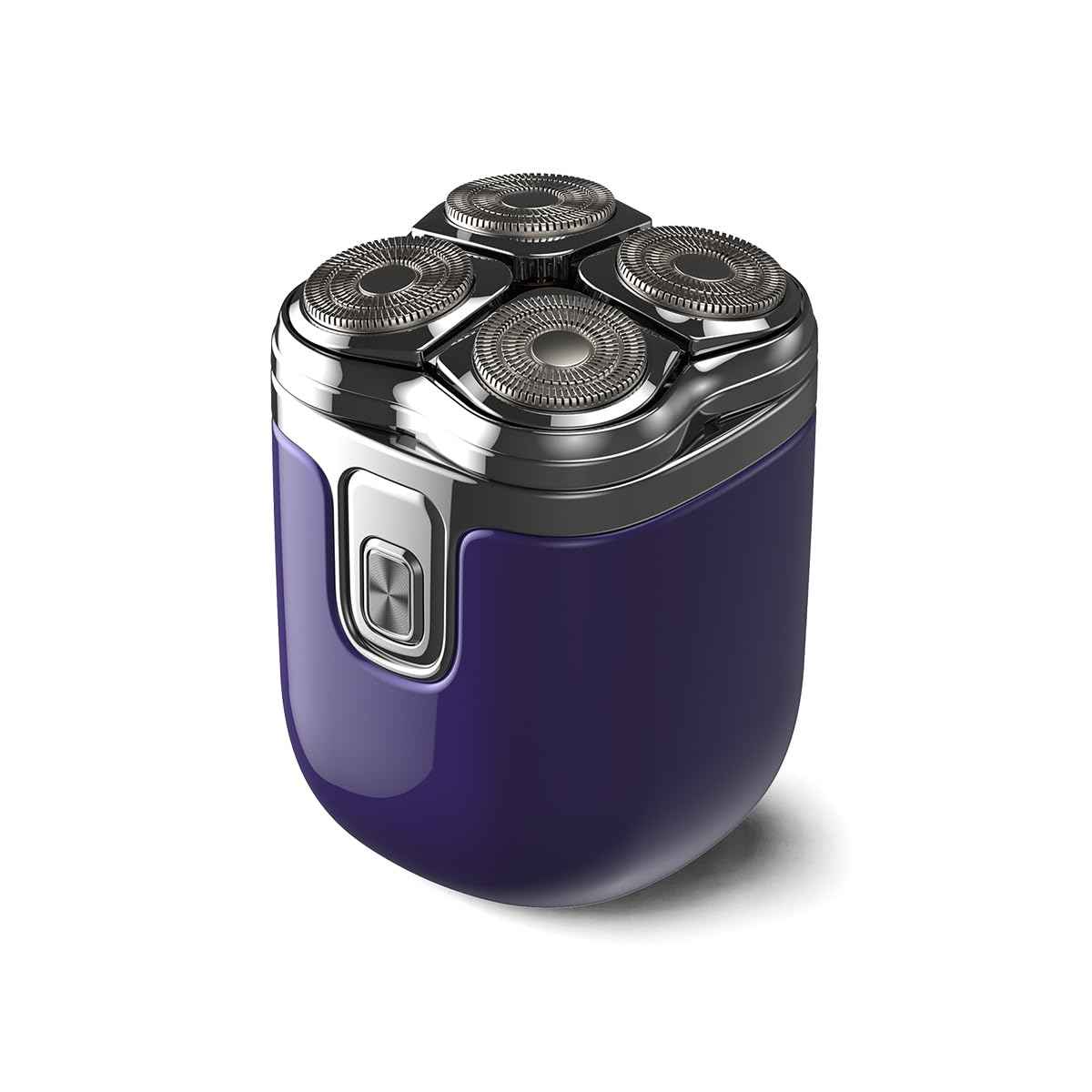 4-Blade Rotary Shaver for Men - Waterproof Electric Razor for Head Shaving & Face, Wet/Dry USB-C Rechargeable with LED Display, Detachable Trimmer Heads for Bald Men & Sensitive Skin