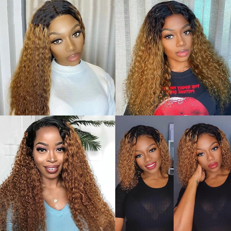 Brazilian Water Wave Human Hair Bundle 28" - 100g T1B27 Blonde