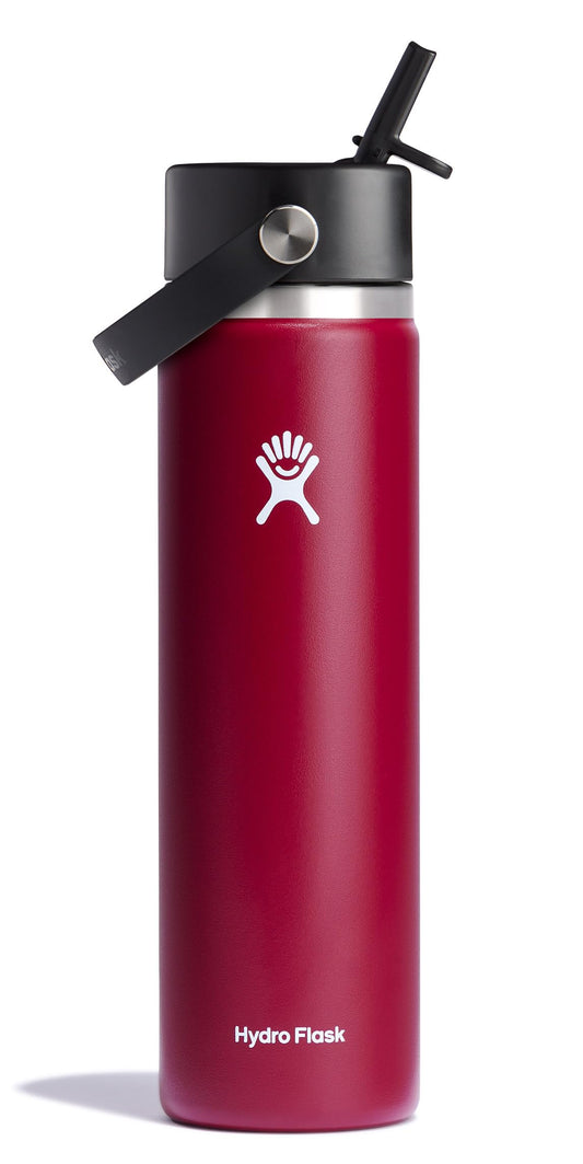 Hydro Flask Wide Flex Straw Cap Berry 24 Oz