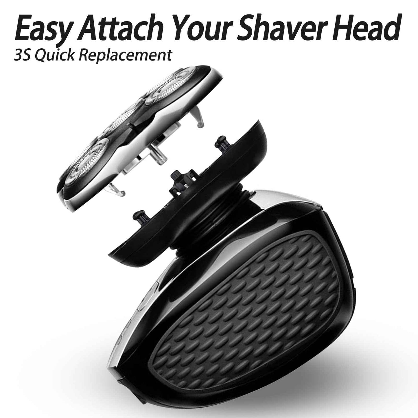 2Pack Blade Pro Replacement Head Compatible with Remington Balder Pro XR7000, 5 Dual Track Shaver Heads for a Smooth and Close Shave with No-Irritation.(Pack of 2)