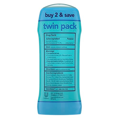 Shower Clean Antiperspirant Deodorant for Women - 48-Hour Protection Twin Pack