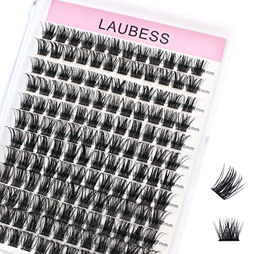 LAUBESS Cluster Lashes 14-18mm Mixed Volume Eyelash Extensions
