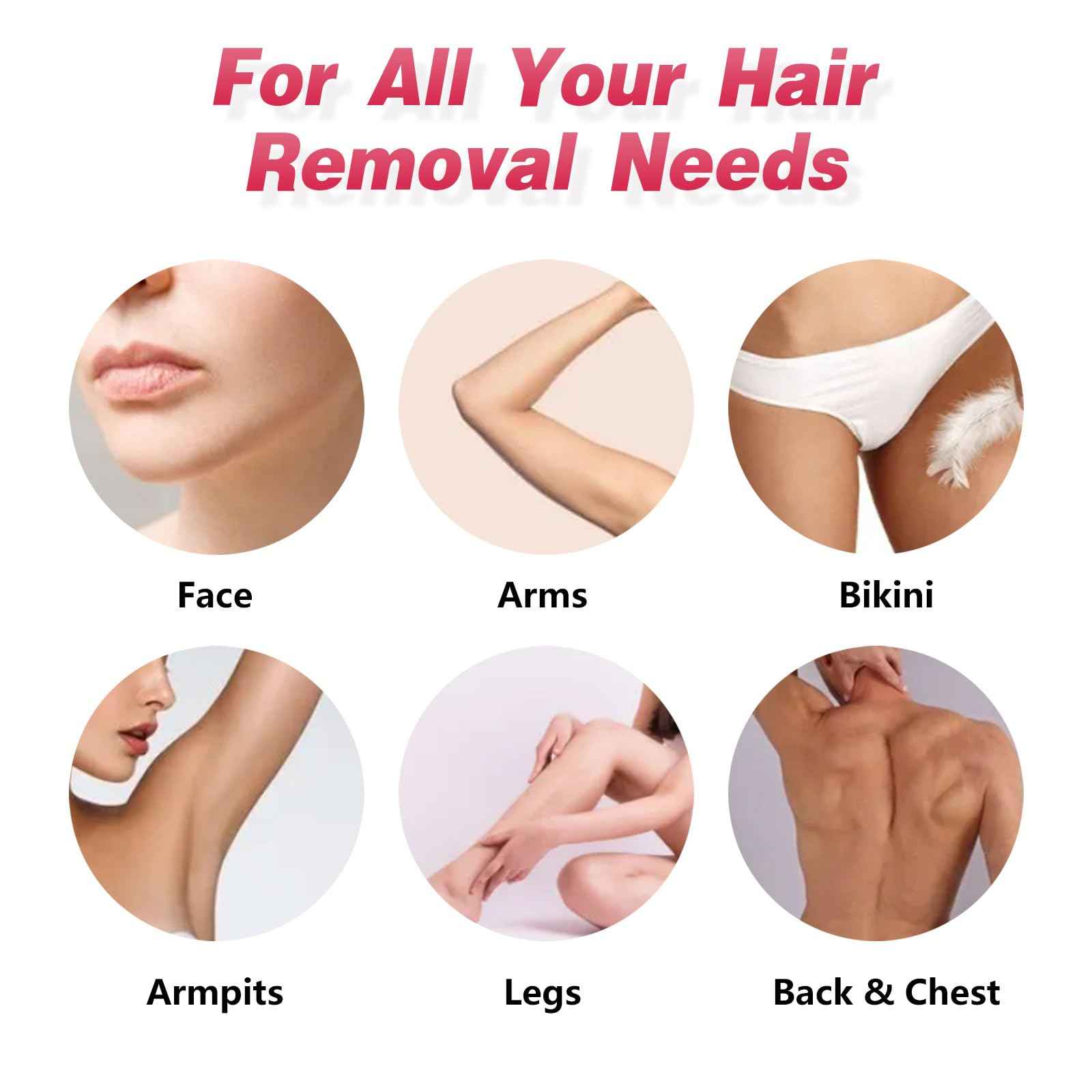 Hard Wax Beads for Hair Removal, 3lb Bulk Red Professional Brazilian Waxing Beads for Sensitive Skin Women Men, 48oz Big Bag of Wax Pellets for Body Bikini Legs Fine Hair & Coarse Hair Strawberry Red