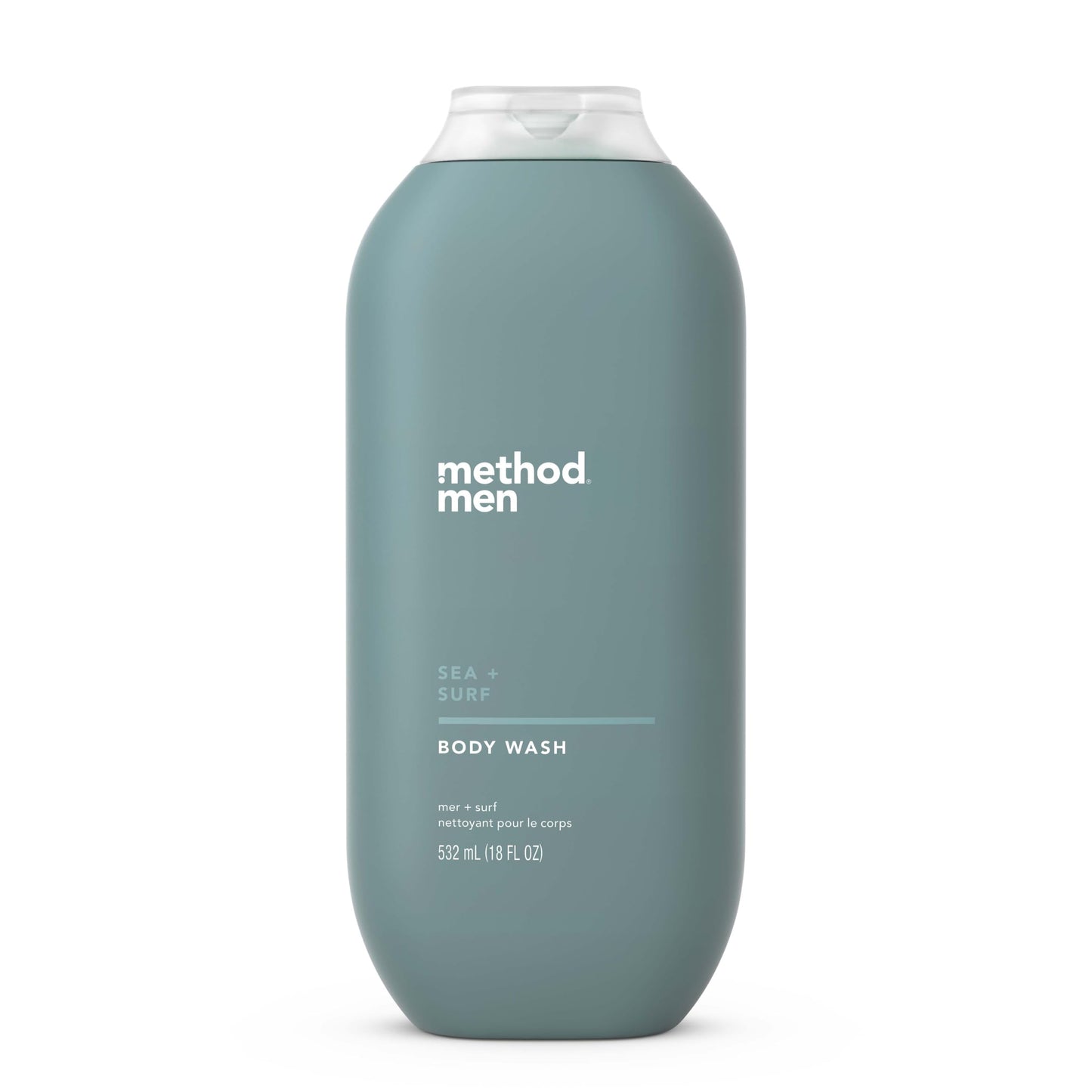 Method Men Body Wash, Sea + Surf, Paraben and Phthalate Free, 18 FL Oz (Pack of 3),Softening