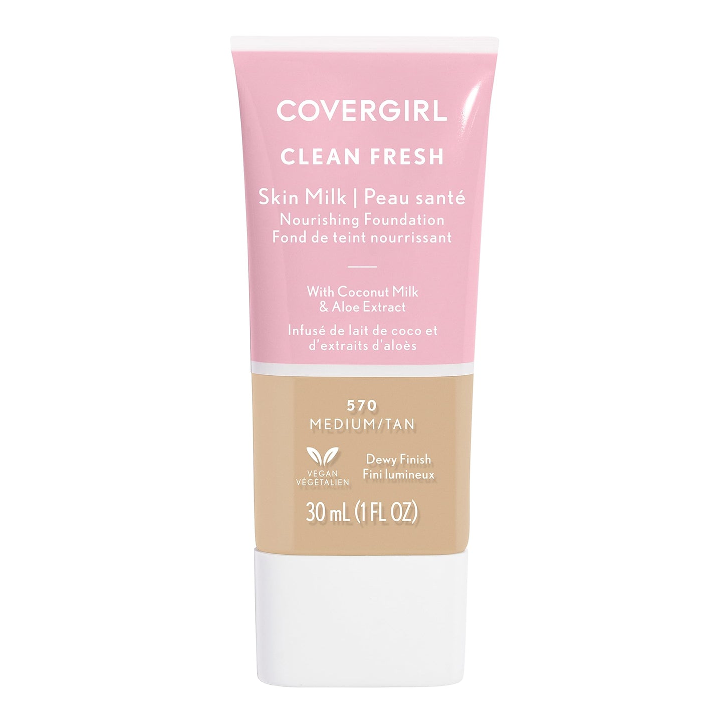 COVERGIRL, Clean Fresh Skin Milk Foundation, Medium/Tan, 1 Count (packaging may vary)