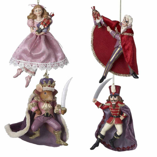 Kurt Adler C7172 Resin Nutcracker Suite Ornament Set