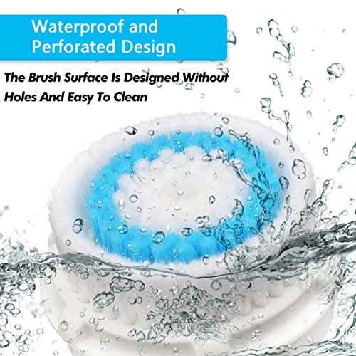 Brush Head Replacements Compatible with Clarisonic Mia 1, Mia 2, Mia Fit, Alpha Fit, Smart Profile Uplift and Alpha Fit, 4 Pack(Deep Pore)