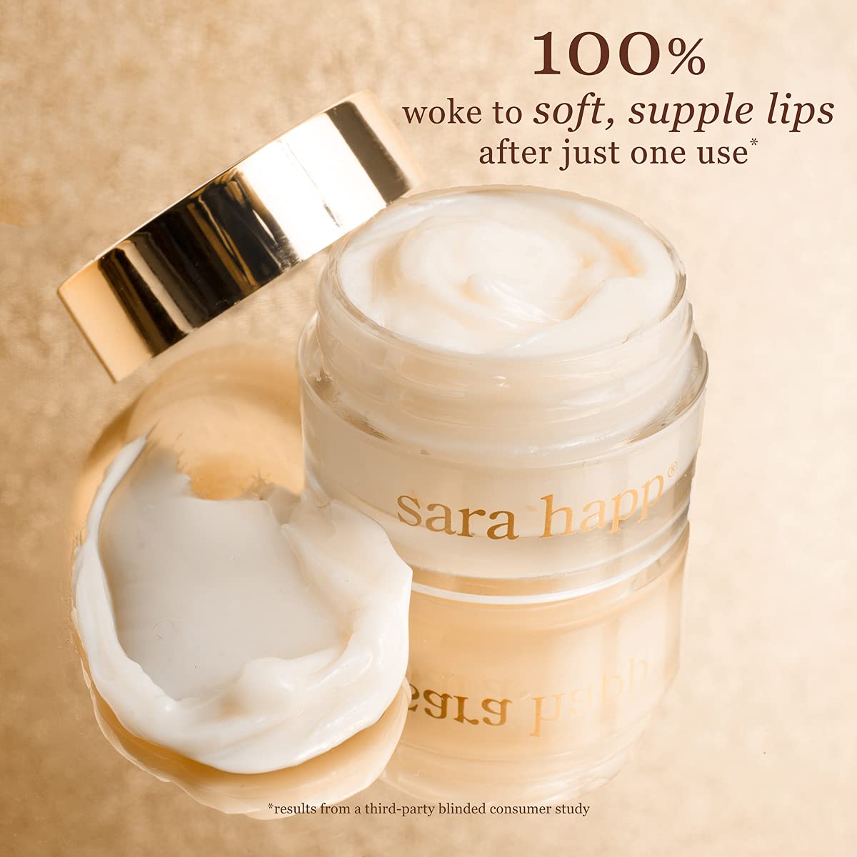 Sara Happ The Dream Slip Overnight Lip Mask Gently Restore, Heal and Renew Lips Overnight with Lip Repair Lipids & Hyaluronic Acid, 0.5 oz.