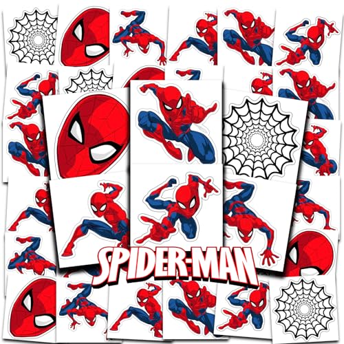 Spider-Man Temporary Tattoos for Kids - 72 Pack Party Favors
