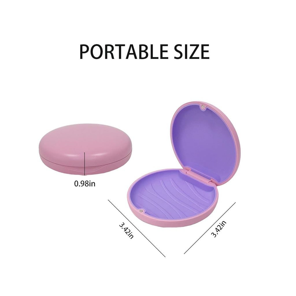 Retainer Case,Cute Slim Aligner Case Compatible with Invisalign,Customized Magnetic Closure Orthodontic Retainer Case (2 Pack Black + Blue Silicone)