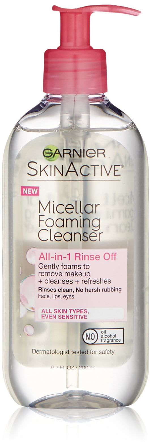 Garnier SkinActive Micellar Foaming Face Wash, For All Skin Types, 6.7 fl oz