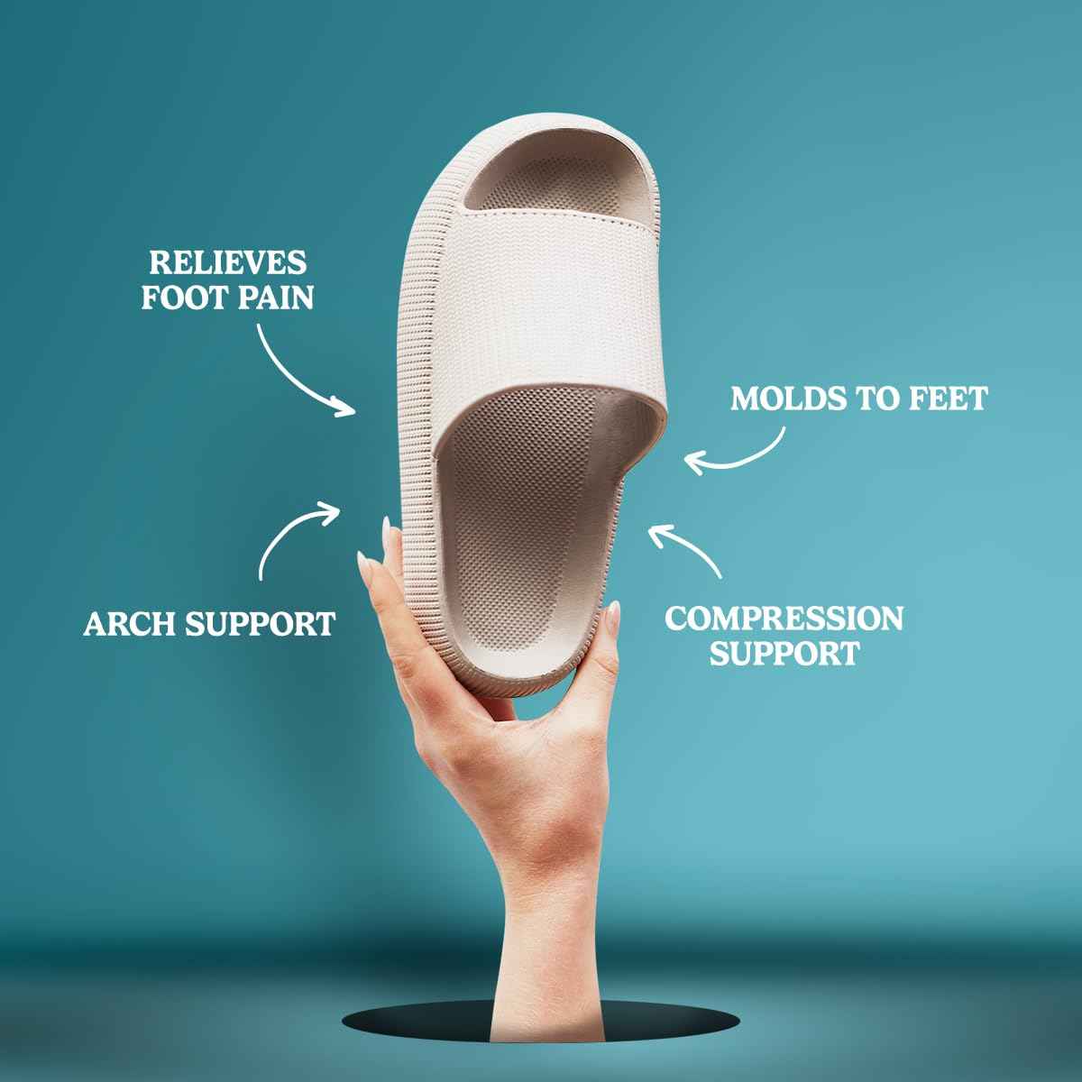 Pillow Slides for Women and Men | The Official Ergonomic Slippers | Plantar Fasciitis | Foot Pain Relief | Comfy and Versatile | Lightweight