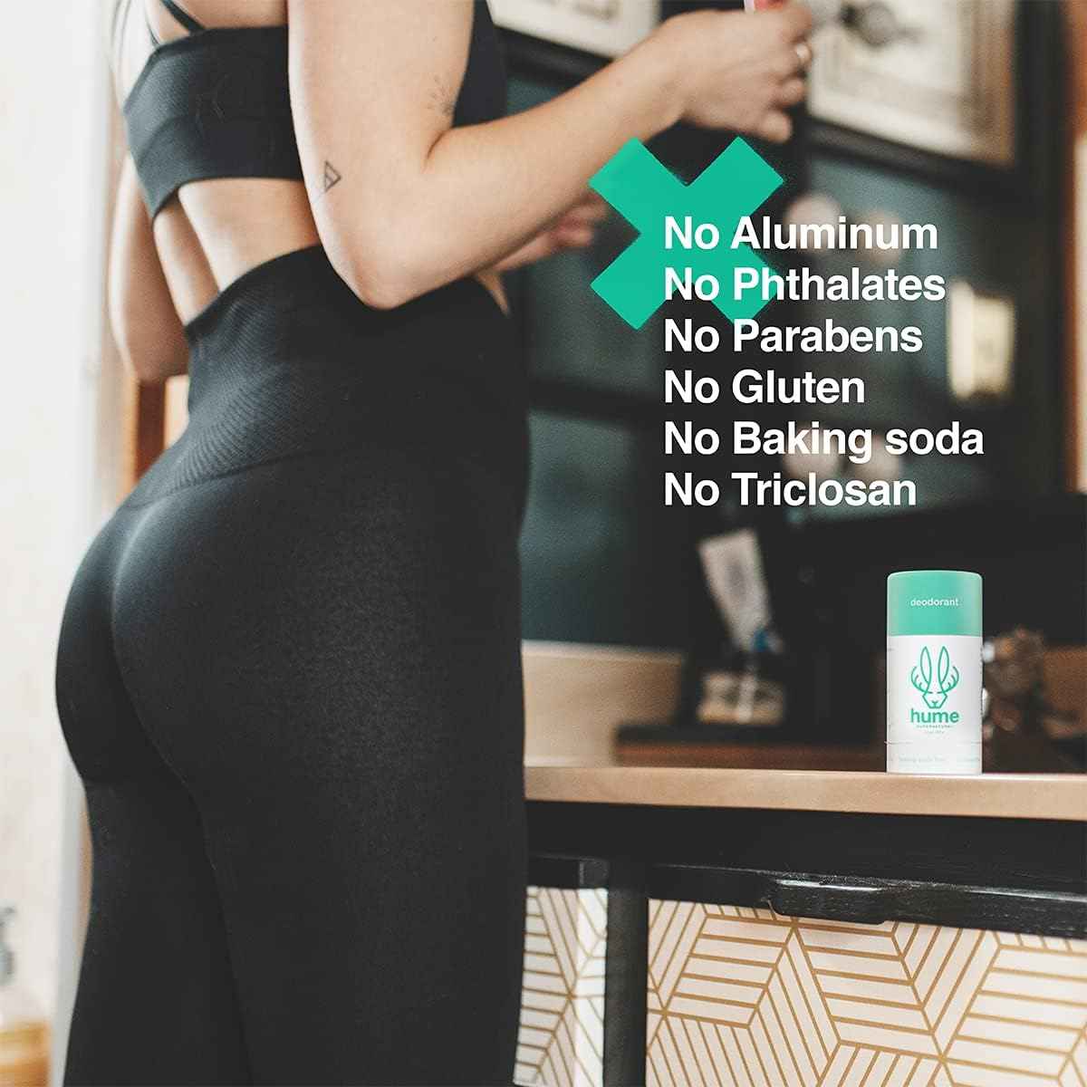 Hume Supernatural Probiotic Roll‑On Deodorant, Aluminum‑Free & Plant‑Based, Gentle on Sensitive Skin, Quick‑Drying, Long‑Lasting Sweat & Odour Protection for Teens & Adults Desert Bloom - 2-Pack