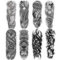 Temporary Tattoo Sleeves - 8 Waterproof Tribal Totem Sheets