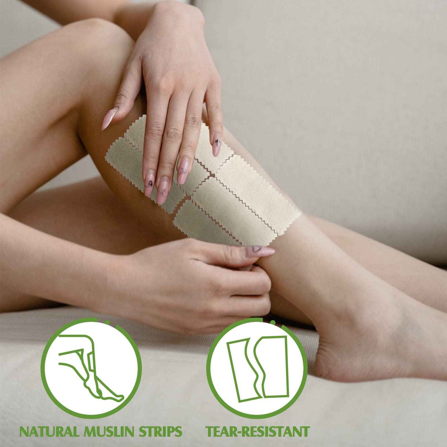 Teling 1000 Pcs Muslin Cloth Wax Strips for Waxing Tear Resistant Epilating Soft Muslin Strips for Women Men Face Eyebrow Lip Body Sugaring Hair Removal, 4 x 1.5 Inches