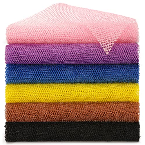 African Net Sponge 6 Pack Exfoliating Body Scrubber