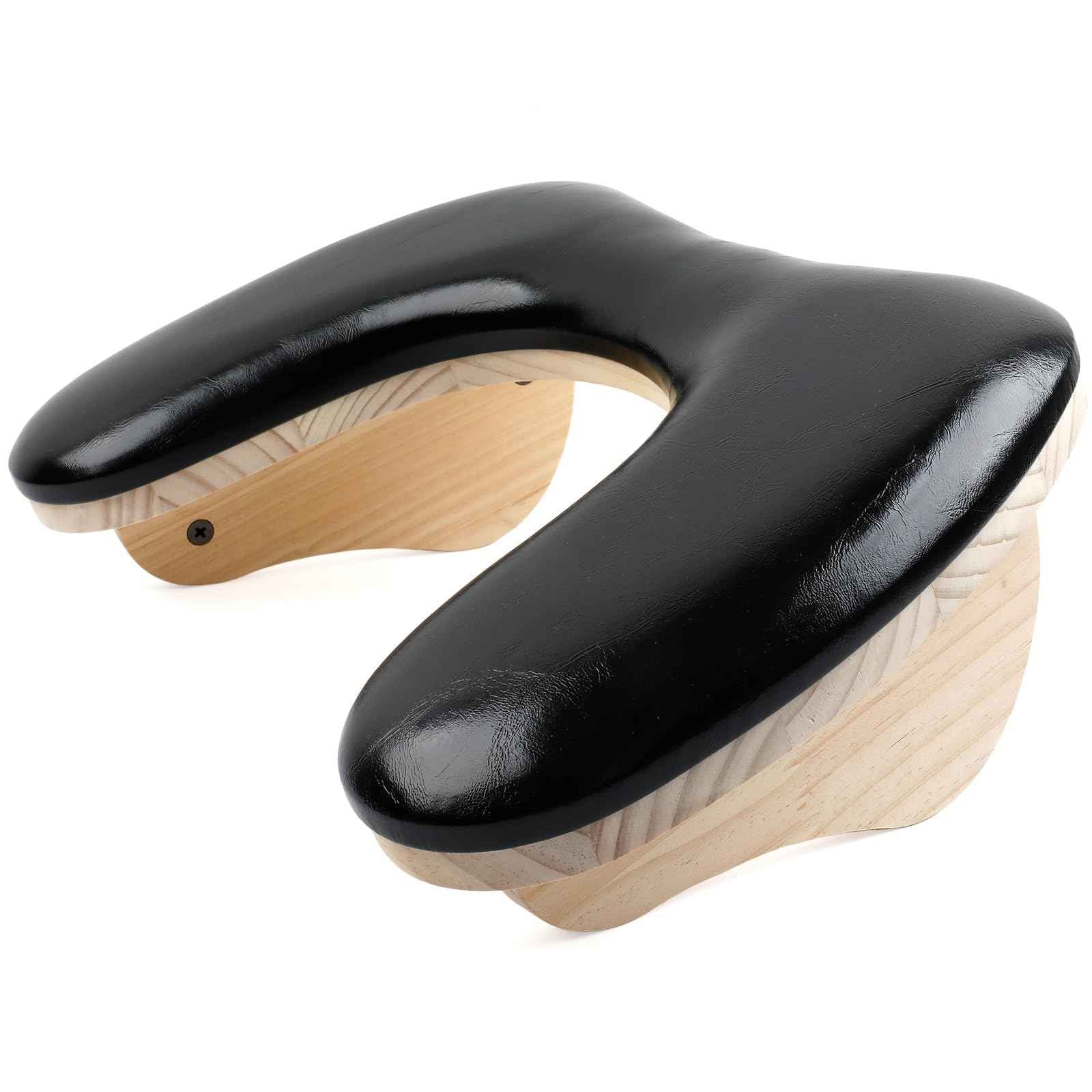 Arm Rest for Nails Tech, U-shaped Manicure Nail Arm Rest Stand with Detachable Brackets Microfiber PU Leather Nail Cushion Hand Rest Pillow for Nail Table Salon Manicure Arm Rest Cushion (black)