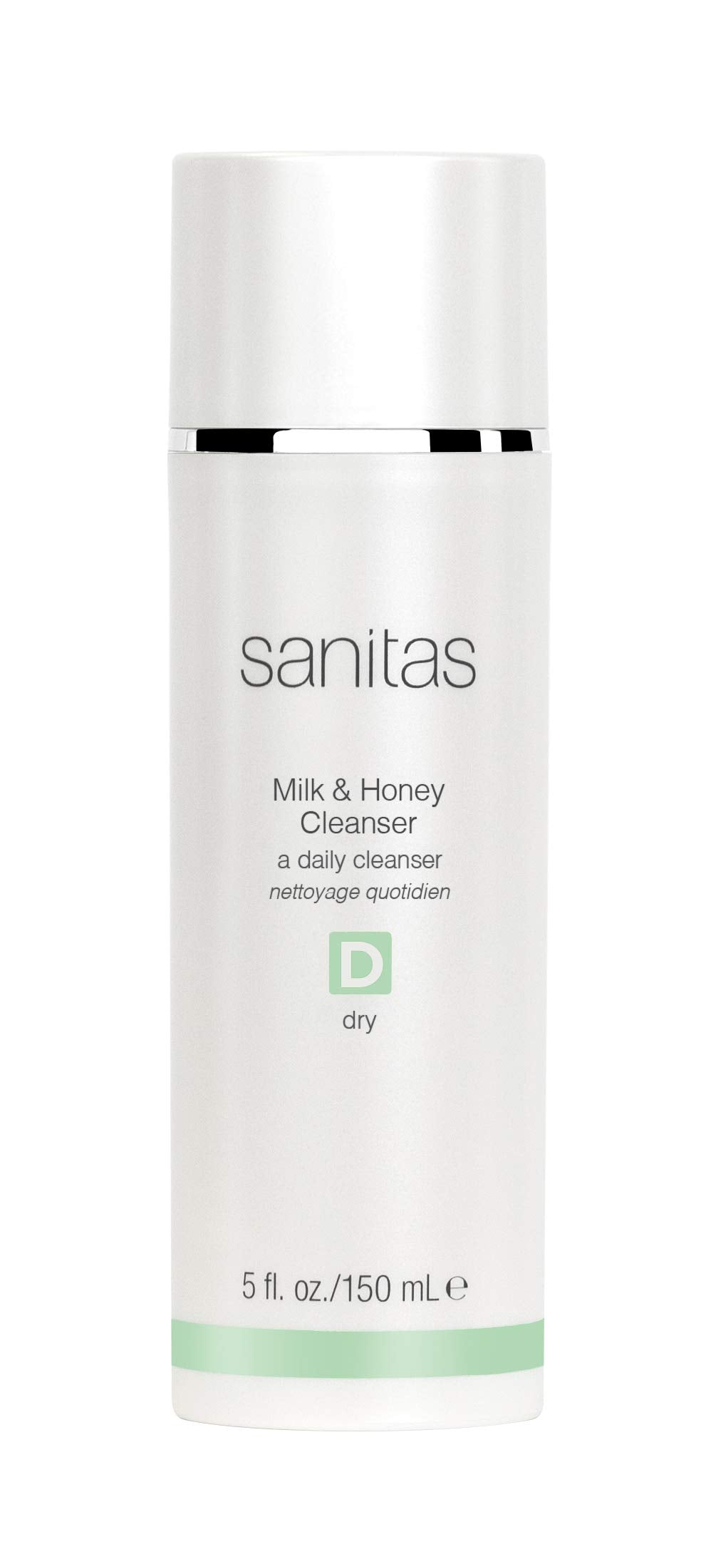 Sanitas Skincare Milk & Honey Cleanser, Rich, Restorative Cleanser, Cleanser for Dry Skin, 5 Ounces