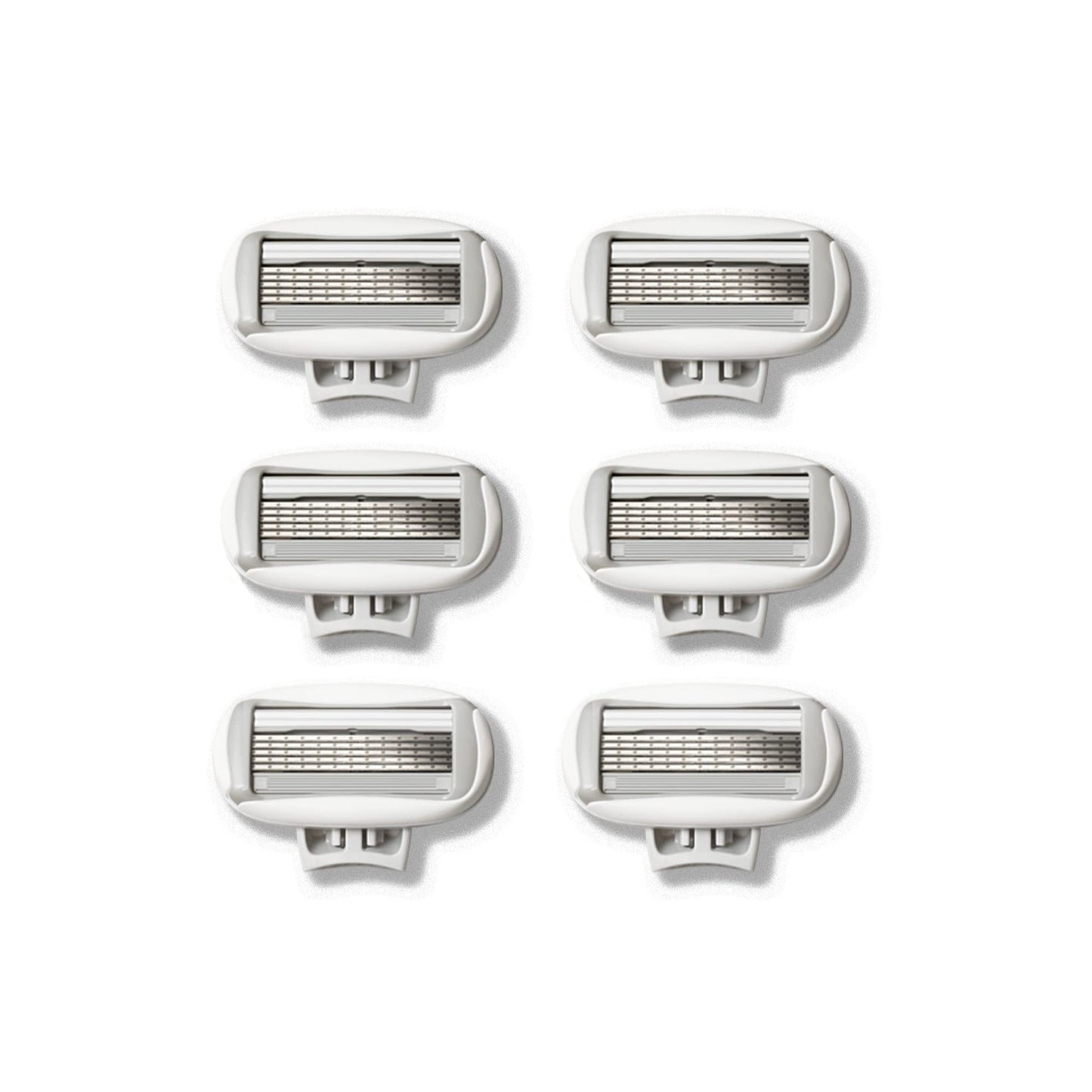 FLAMINGO Women's 5-Blade Razor Refills (6ct) & Facial Razors with Single Blade (4ct) Bundle