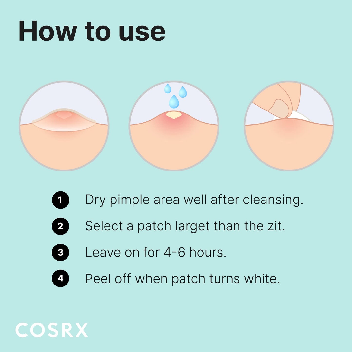 COSRX Acne Pimple Patch Absorbing Hydrocolloid Original 3 Size Patches for Zits Cover, Spot Stickers for Face and Body, Not Tested on Animals, No Toxic Ingredients (120 Count (Pack of 5))