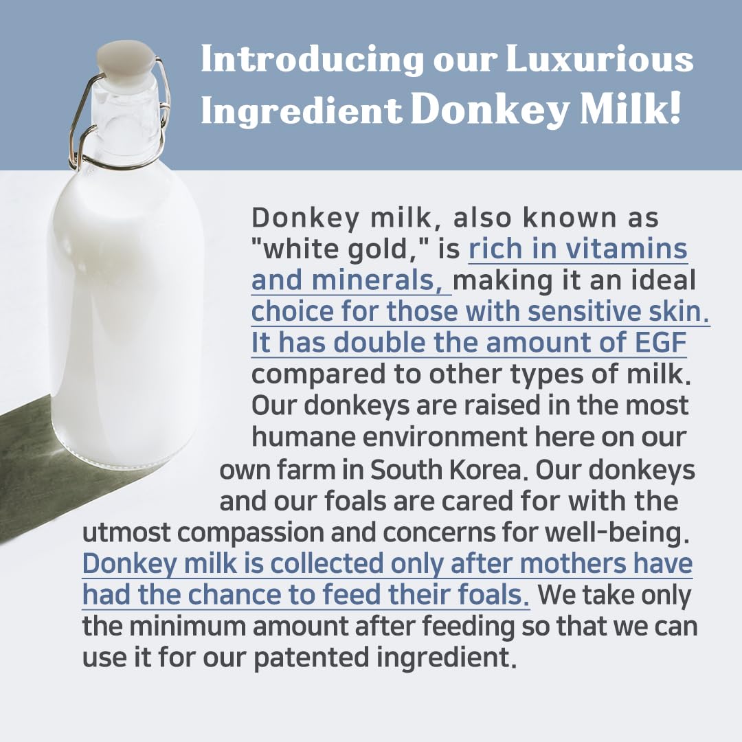 SKYMILK Panthenol Cream with Donkey Milk | 120 ml 4.05 Fl.Oz | Non-Sticky | Hypoallergenic | Deep Moisturization | Anti-Itch | Korean Skincare for Sensitive Skin