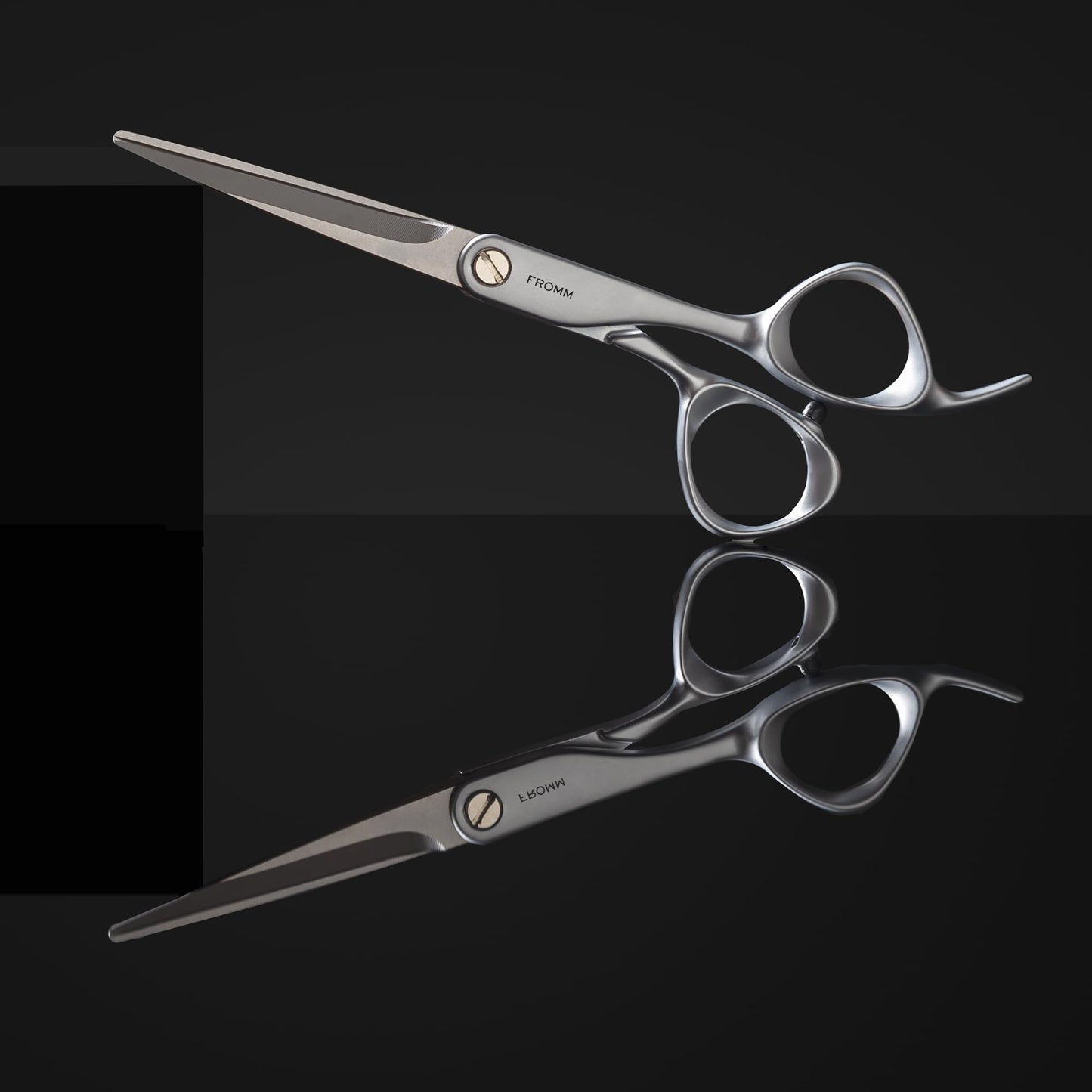 Fromm Transform 5.75" Extra Smooth Hair Cutting Shears for Wet and Dry Hair, Polished Silver Japanese Steel Scissors with Beveled Blade