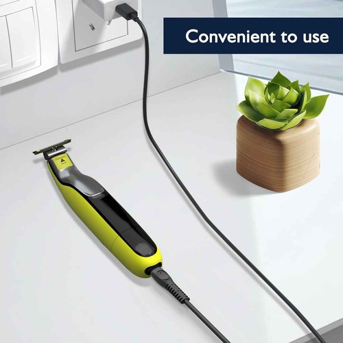 5V Charger Cord Compatible with Philips One Blade QP2724 Charging Cable for Phillips Norelco Oneblade 360, QP1924, QP2834, MG5910, Shaver 3600, 3900, Beard Trimmer Power Cord Replacement 2Pcs