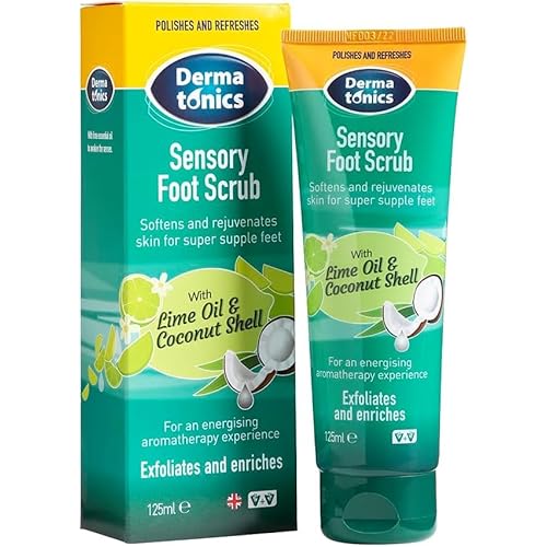 Dermatonics Sensory Foot Scrub 125ml & Foot Soak 350g | Exfoliates, Softens & Improves Skin