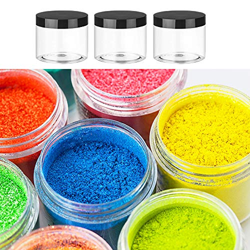 20 Pack 2oz Clear Plastic Round Slime Containers with Lids