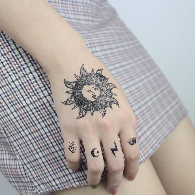 Temporary Tattoo Stickers - 9 Sheets Waterproof Designs