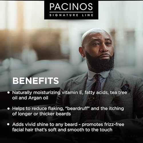 Pacinos Beard Oil - Hair Growth Moisturizing Oil with Natural Ingredients - 2 oz
