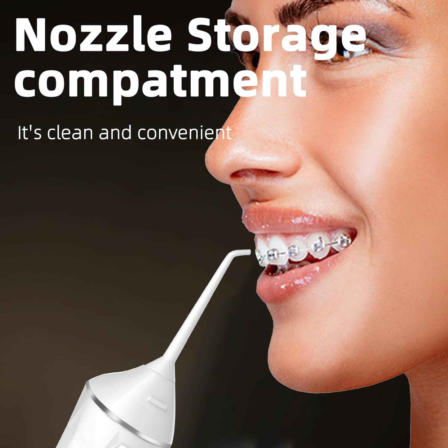 Water Flosser, 4 Modes, Portable 320ml Large Tank Water Flosser Oral Cleaner IPX7 Waterproof Cleaning Flosser for Home Travel (White)