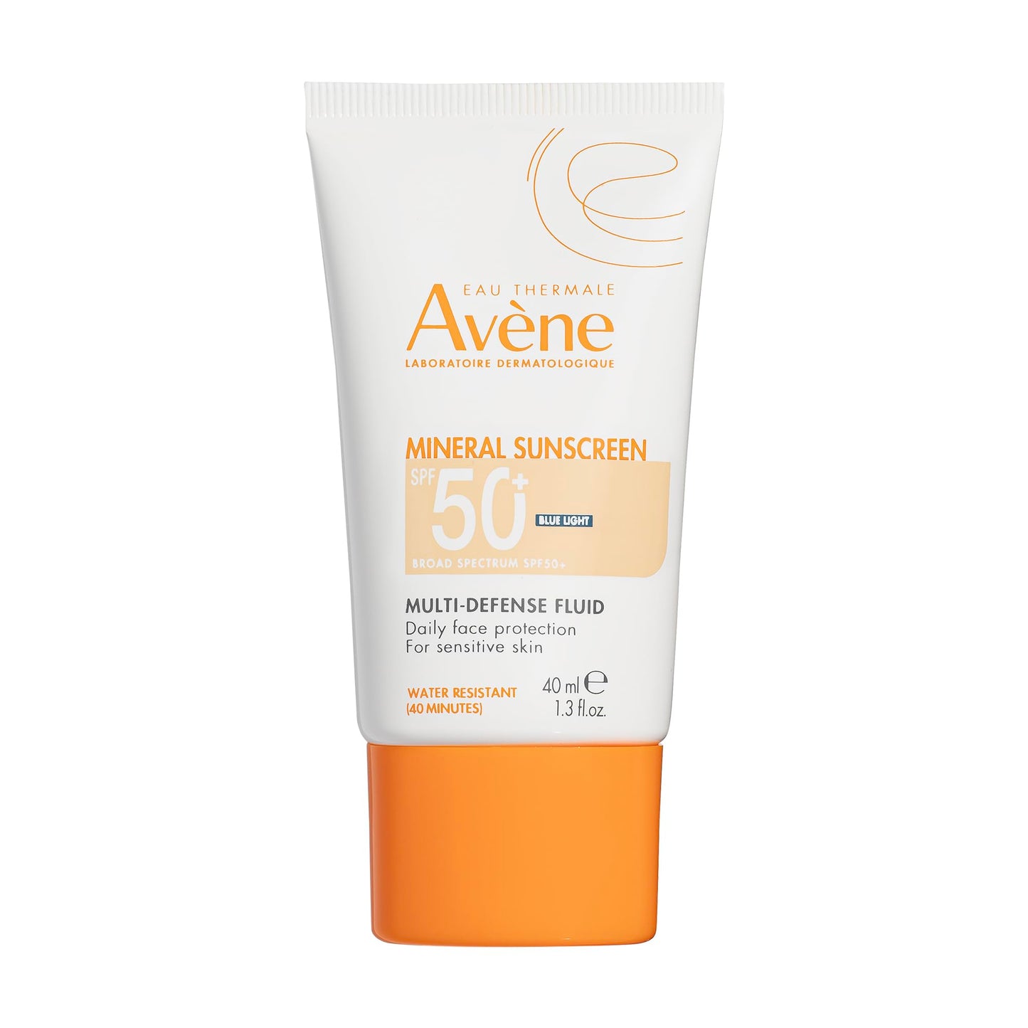 Avène Mineral Sunscreen Multi-Defense Fluid Tinted SPF 50+, Clean Formula Sunscreen for Sensitive Skin, Reef Friendly, Natural Tint, Non-Whitening, Antioxidant Protection, 1.3 Fl Oz