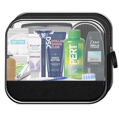 Convenience Kits International Men¡¯s Super Deluxe, 16-Piece Kit with Travel Size TSA Compliant Essentials in Reusable Zippered Toiletry Bag (Pack of 2)