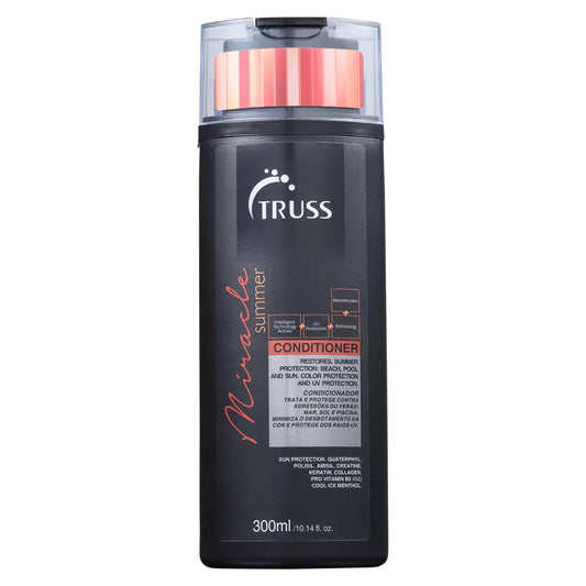 TRUSS Miracle Summer Conditioner - Moisturizing Conditioner, Protects Hair From Sun, UV, Ocean & Pool Water, Adds Shine, Prevents Color Fading - All Hair Types (10.14oz)